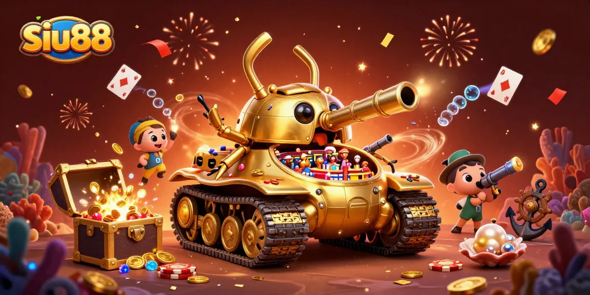 Experience the thrill of siu88 with a captivating 3D casino scene full of dynamic games and golden excitement.